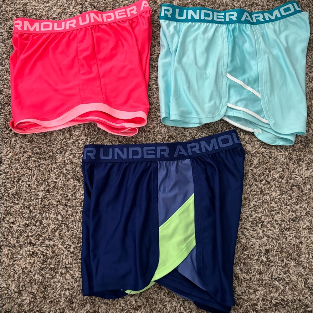 Under Armour shorts. Three pairs. All size small